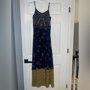 Xhilaration Small summer dress with sheer top layer and back cut out